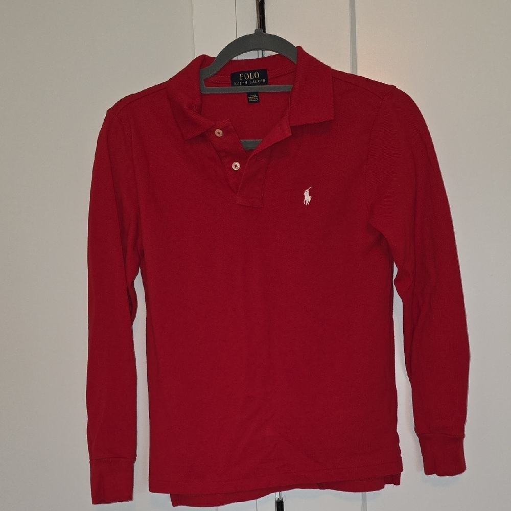 Polo by Ralph Lauren Kids Red Long Sleeve Shirt